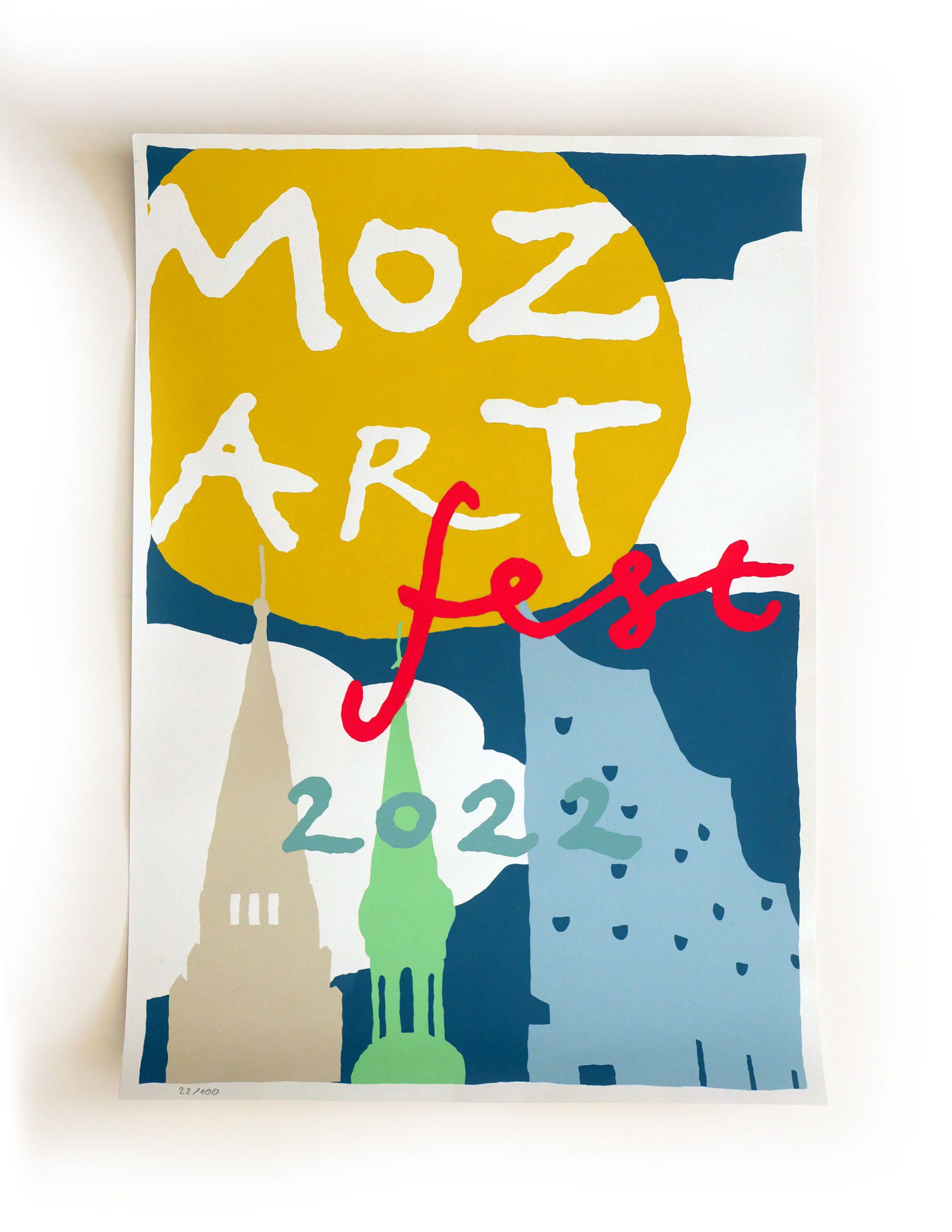 7 Mozart Fest zeefdruk